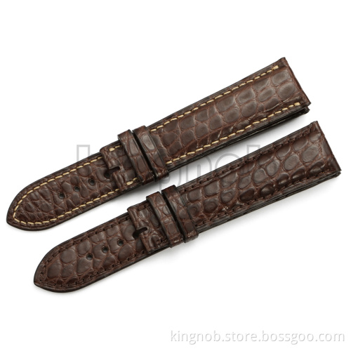 Quality 19mm 20mm 21mm 22mm Muit Color Genuine Real alligator Leather Watch Band Strap